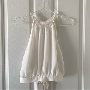 Aritzia White Crop Top Wilfred New Cadence Blouse